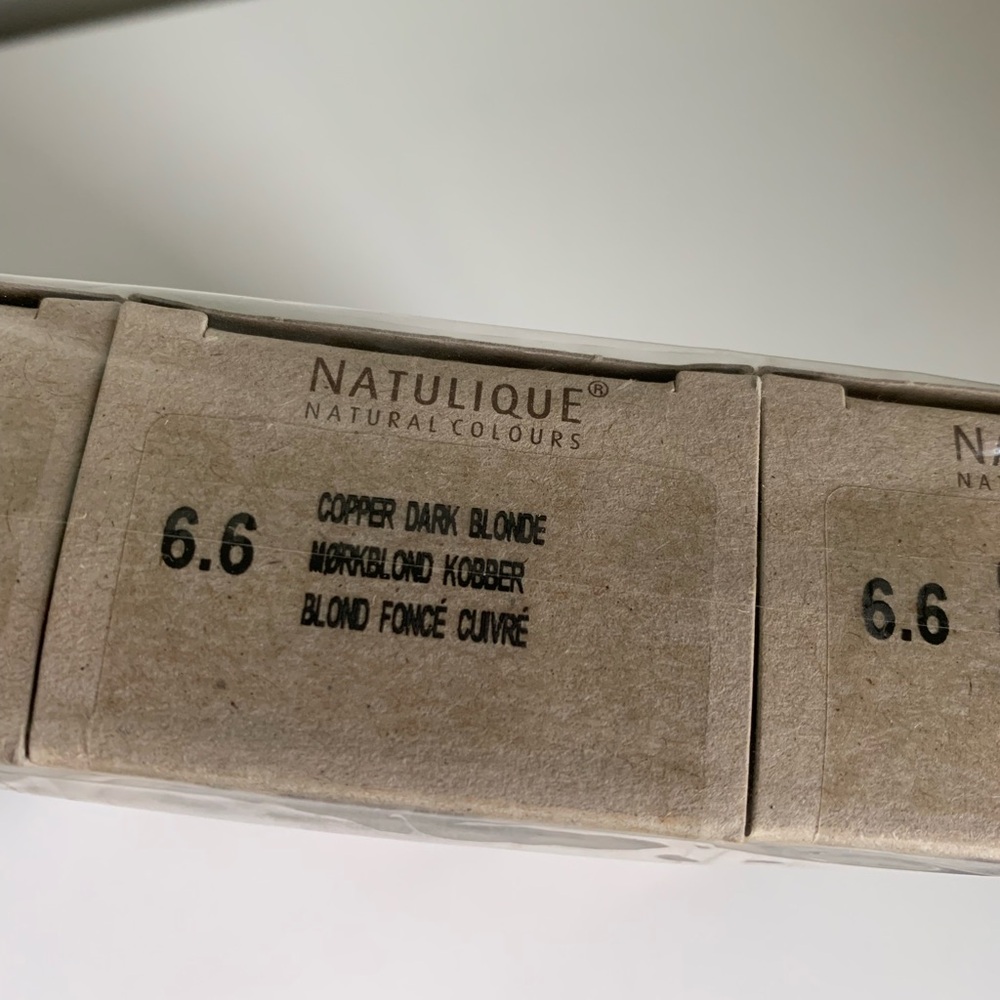 Natulique hair color copper dark blonde lot of 3 boxes ammonia free - Picture 4 of 7